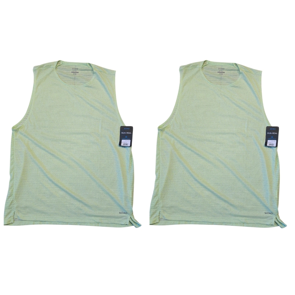Skora Muscle Tank Light Weight Athletic Workout Top Bundle Of 2 Size L